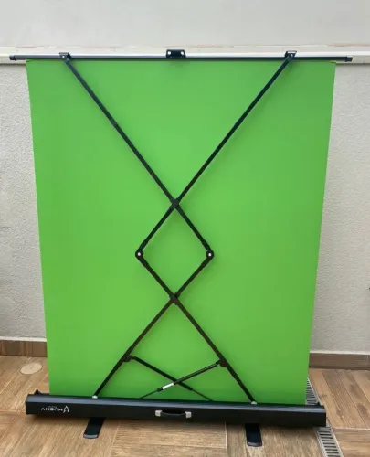 Tela Verde Chroma Key Husky Gaming Retrátil ajuste de altura Case para Transporte perfeito