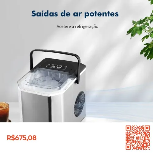 Máquina de gelo 15kg