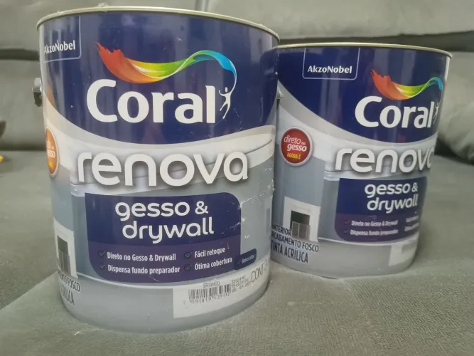 Tinta Coral para forro de gesso ou drywall
