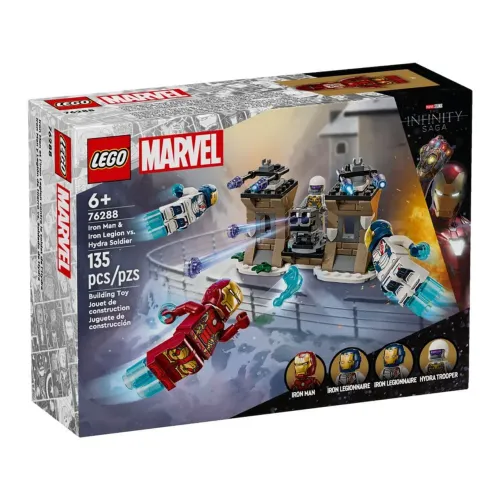 LEGO Marvel Homem de Ferro e Legião de Ferro vs. Soldado Hydra (76288) LACRADO