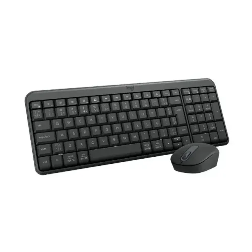Combo Teclado e Mouse Sem Fio Logitech MK250 Bluetooth com Design Compacto, Mouse Ambidest