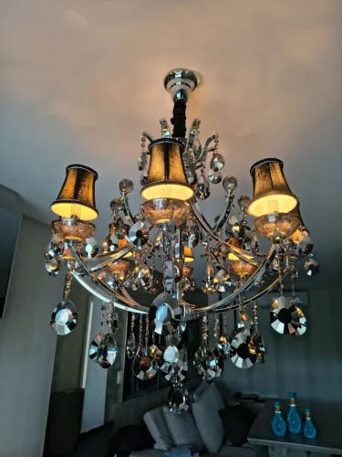 Lustre Candelabro (De porte grande, para sala de jantar - 1 metro de altura)  