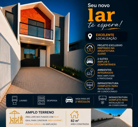Sobrado charmoso construído com materiais e mão de obra de alta qualidade Piçarras 