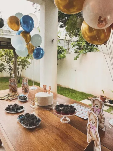 Decoração para chá revelação aluguel