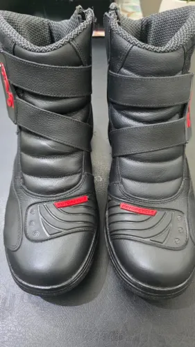 Bota De Couro Motoqueiro Motociclista Botina Adventure - TH1
