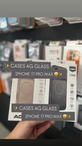 Cases AG GLASS para iPhone 17 Pro Max