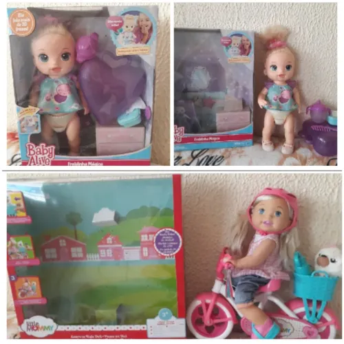 Boneca Baby Alive e Little Mommy nova na caixa 