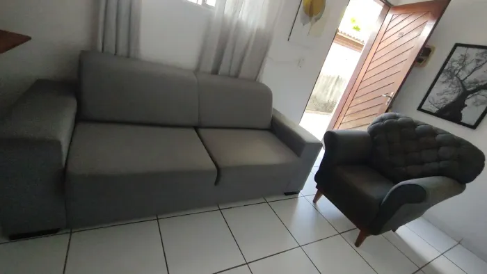 Sofá 3 lugares Retrátil + Poltrona