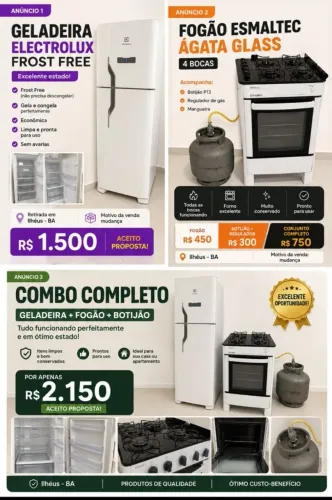 Geladeira Electrolux Frost Free - Excelente Estado - Funcionando Perfeitamente