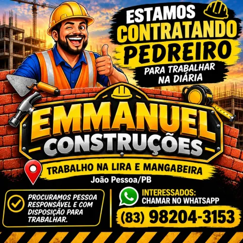 Estou precisando de pedeiro