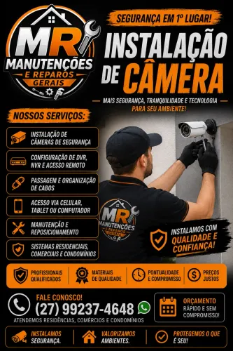 Instalação de câmeras