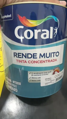 Vendo lata de tinta 3,6 litros branco 70 reais