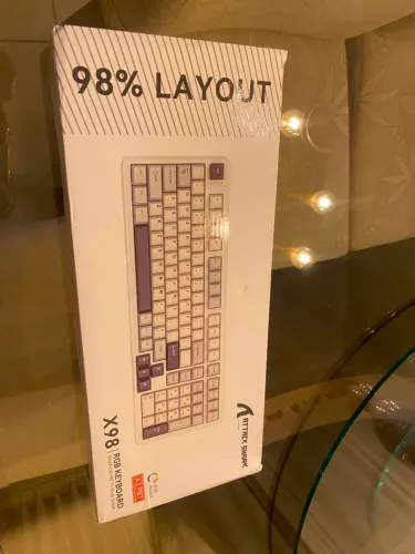 Teclado Attack Shark x98 Cinza