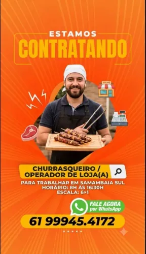 Churrasqueiro/Operador de Loja