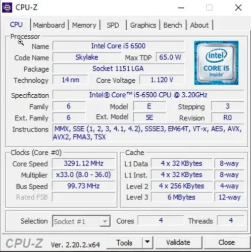 Processador i5 6500