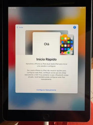 USADO - com caixa - Apple iPad 9,7" 6ª geração, Space Gray, 128GB WiFi + Cellular