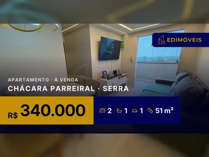 Incrível apartamento no Chácara Parreiral, pronto para morar com móveis!