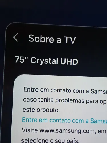 smart tv 75 samsung crystal UHD