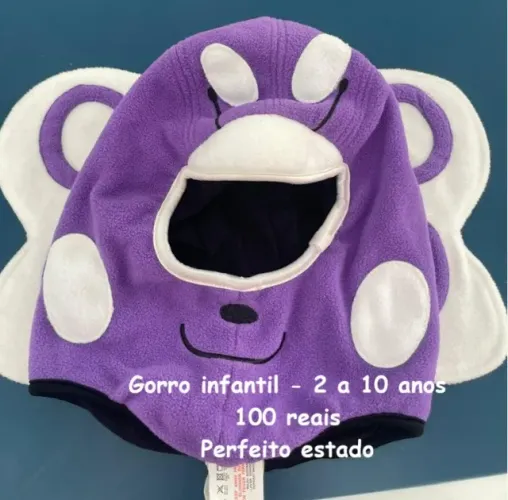Gorro de Neve - infantil - 2 a 10 anos - perfeito estado