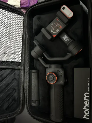 Gimbal Estabilizador Hohem iSteady M6 Kit (Com Sensor IA + Luz RGB) - Praticamente Novo!