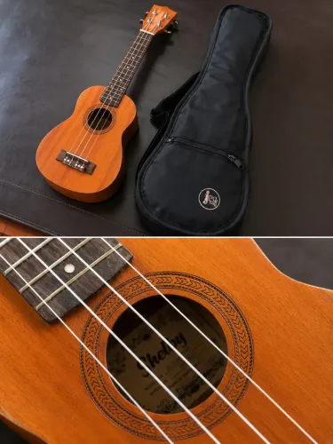 Ukulele Shelby Seminovo + Capa Acolchoada Resistente