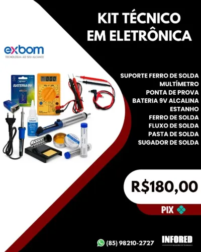 Kit para técnico em eletrônica
