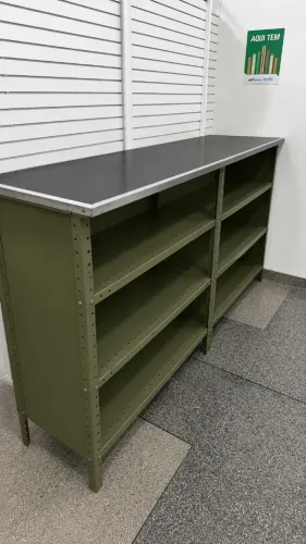 BALCÃO DE ATENDIMENTO DE FERRO E BORRACHA