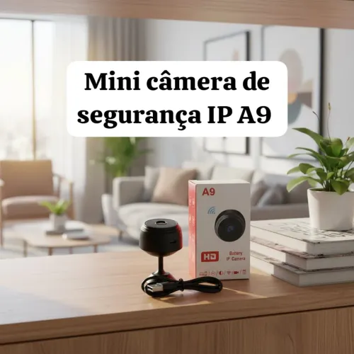 Câmera de segurança IP wi-fi - com monitoramento remoto através do seu celular