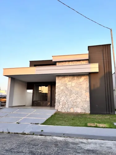 Casa térrea moderna em condomínio fechado - Vitória Régia, Castanhal (137m²)