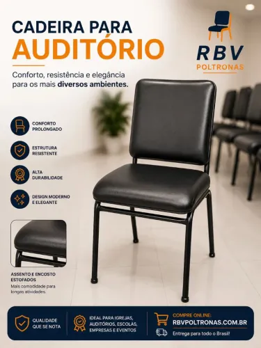 Cadeiras Auditório Rbv 