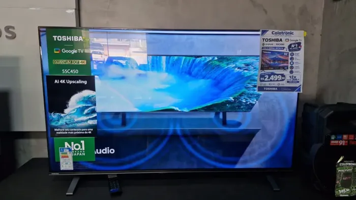 TV 55 TOSHIBA ANDROID TOP DE LINHA 6 MESES DE GARANTIA