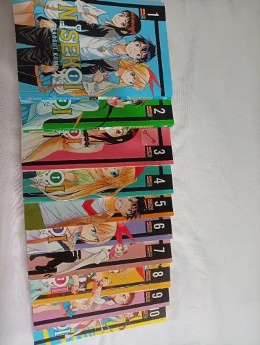 Coleção de livros. 