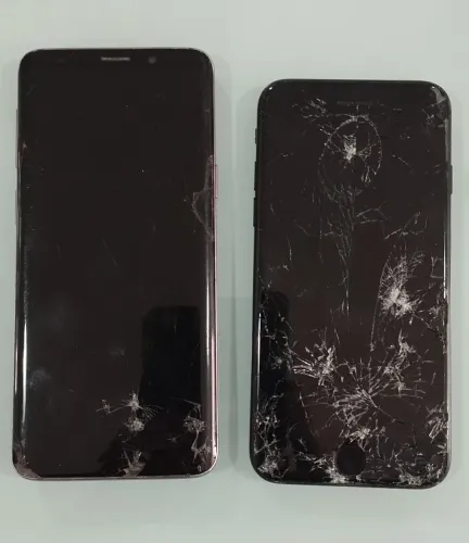 VENDO DOIS CELULARES COM DEFEITO IPHONE -7 E SAMSUNG GALAXY S9
