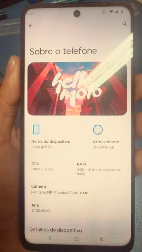 Smartphone Motorola Moto G35 5G 128GB Tela 6.7" 12GB RAM  com nota fiscal