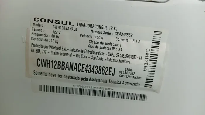 Máquina de lavar consul