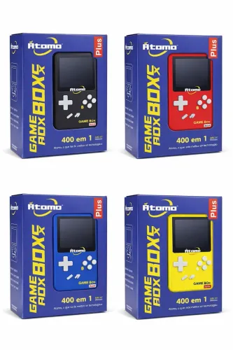 Game box portátil 400 jogos em 1