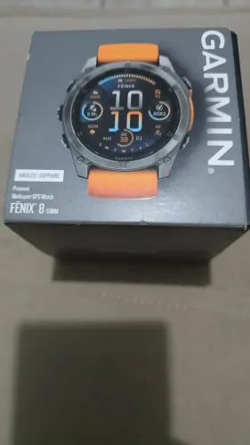 Relógio Garmin Fenix 8 Safira Titânio 51mm