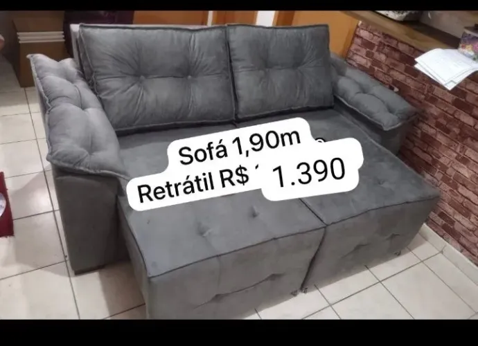 Sofás retrátil 1 90m direto da fábrica contato *