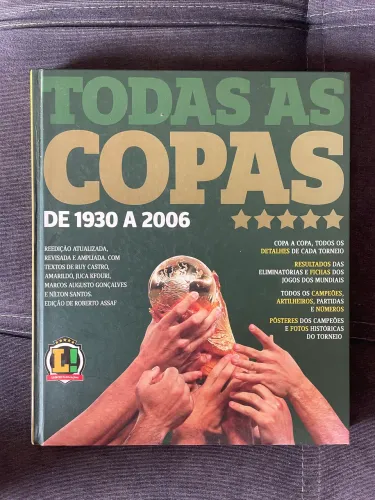 Livro Capa Dura Todas as Copas 1930-2006 Revista Lance
