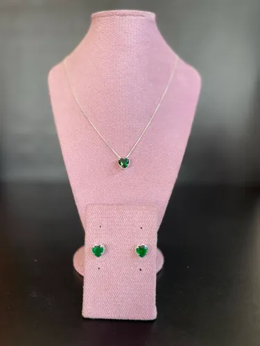Conjunto em prata 925