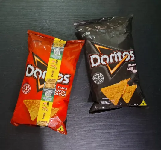 Kit doritos preto e vermelho