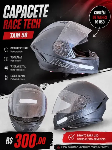 Vende de capacete race Tech