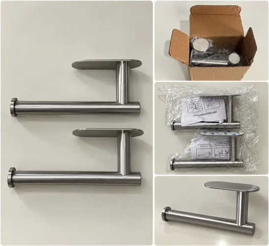 Kit 2 suportes de papel higiênico