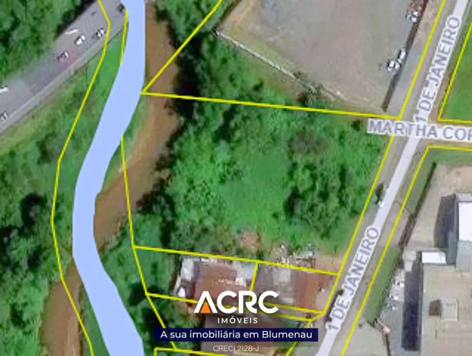 ACRC Imóveis - TE01242 - Terreno com 4985,91m² para Venda no Bairro Itoupava Norte