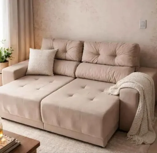 SOFA RETRATIL RECLINÁVEL 2MT FRETE GRÁTIS 