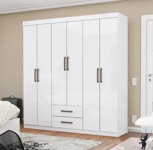 Roupeiro Branco Compact 153 cm