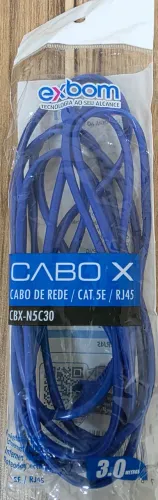 Cabo Rede 3 Metros RJ45 - CAT 5E