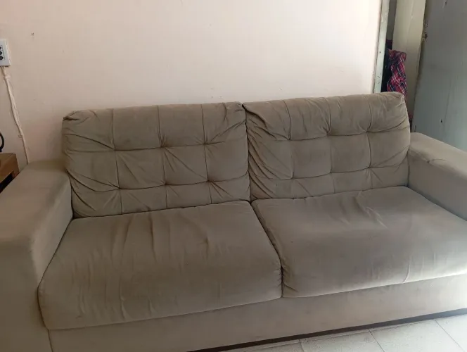 Sofá simples 2 lugares 