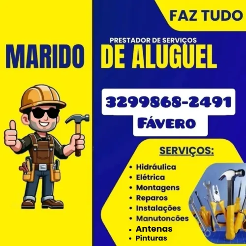 Marido de aluguel faz tudo