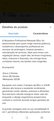 Rocadeira 2t